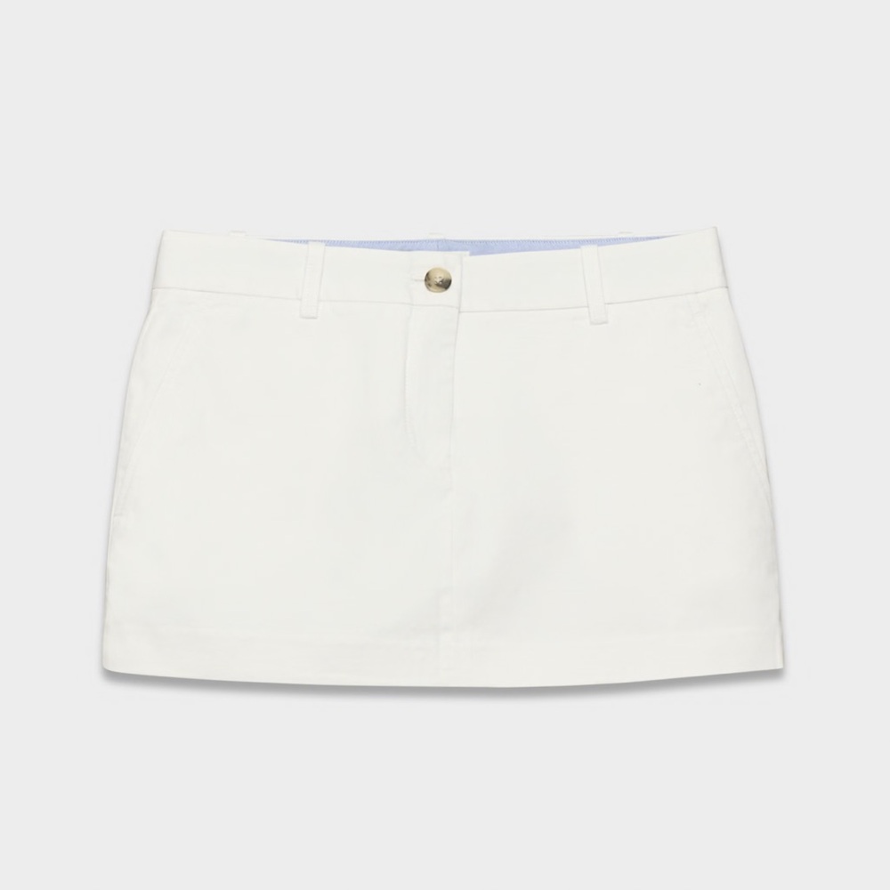 Aritzia White Mini Skirt